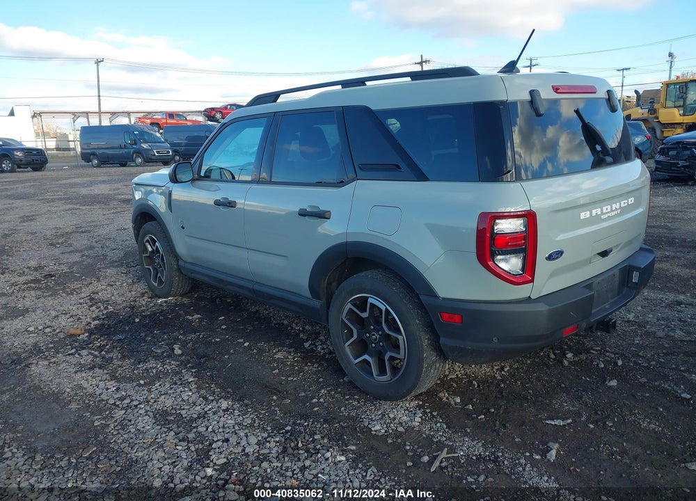 2021 FORD BRONCO SPORT BIG BEND VIN: 3FMCR9B61MRA46124