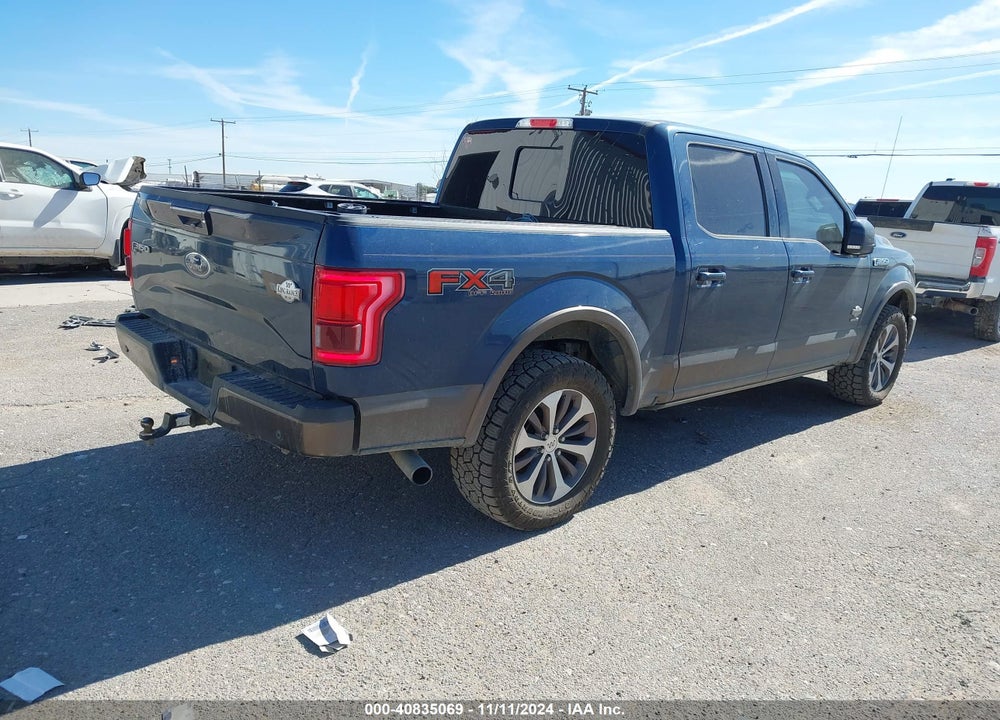 2016 FORD F-150 KING RANCH VIN: 1FTEW1EG3GFD12191