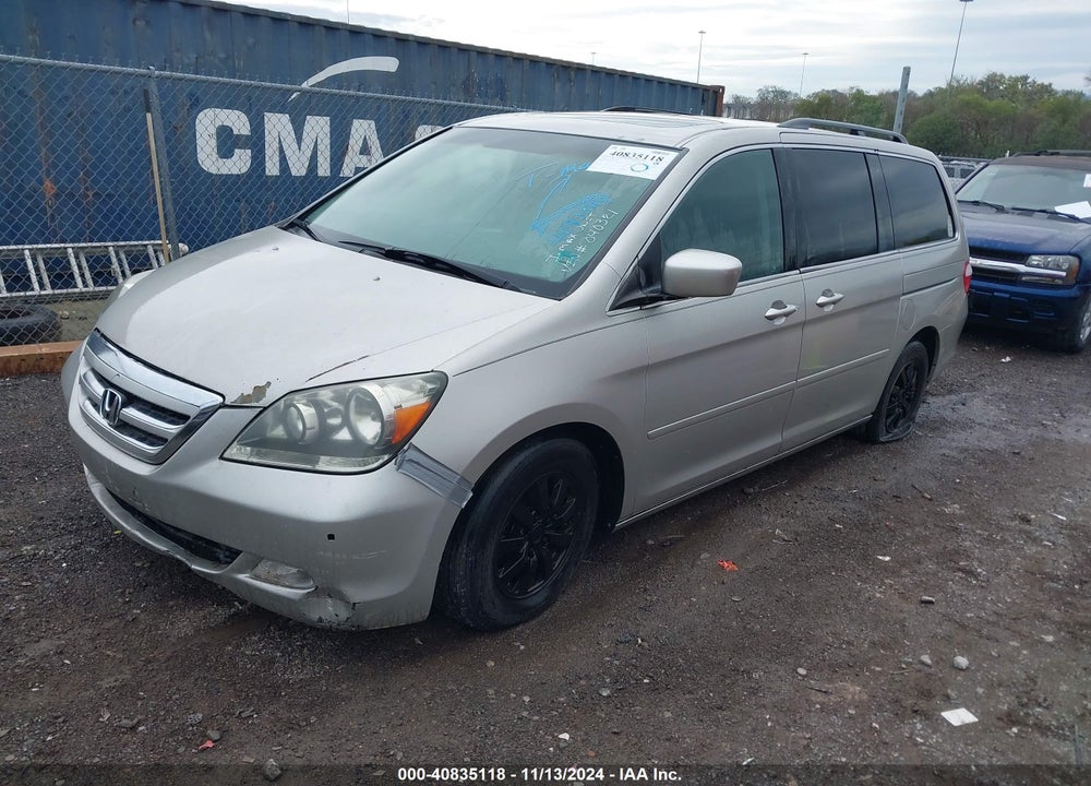 2005 HONDA ODYSSEY TOURING VIN: 5FNRL38855B040321