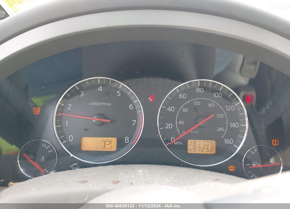 2005 INFINITI FX35 VIN: JNRAS08W05X211723