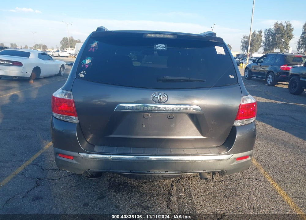 2013 TOYOTA HIGHLANDER BASE V6 VIN: 5TDZK3EH7DS135982
