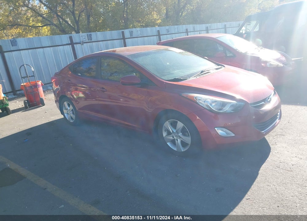 2013 HYUNDAI ELANTRA GLS VIN: 5NPDH4AE0DH185199