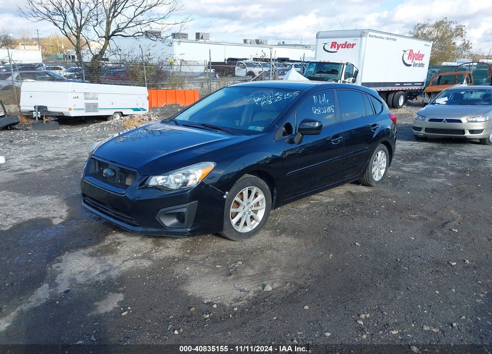 2012 SUBARU IMPREZA 2.0I PREMIUM VIN: JF1GPAC63CH242695