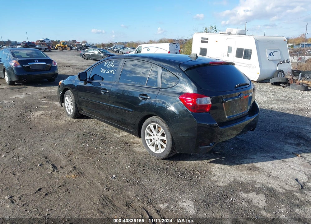 2012 SUBARU IMPREZA 2.0I PREMIUM VIN: JF1GPAC63CH242695