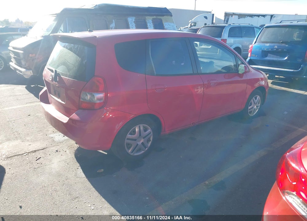 2008 HONDA FIT VIN: JHMGD37458S043101