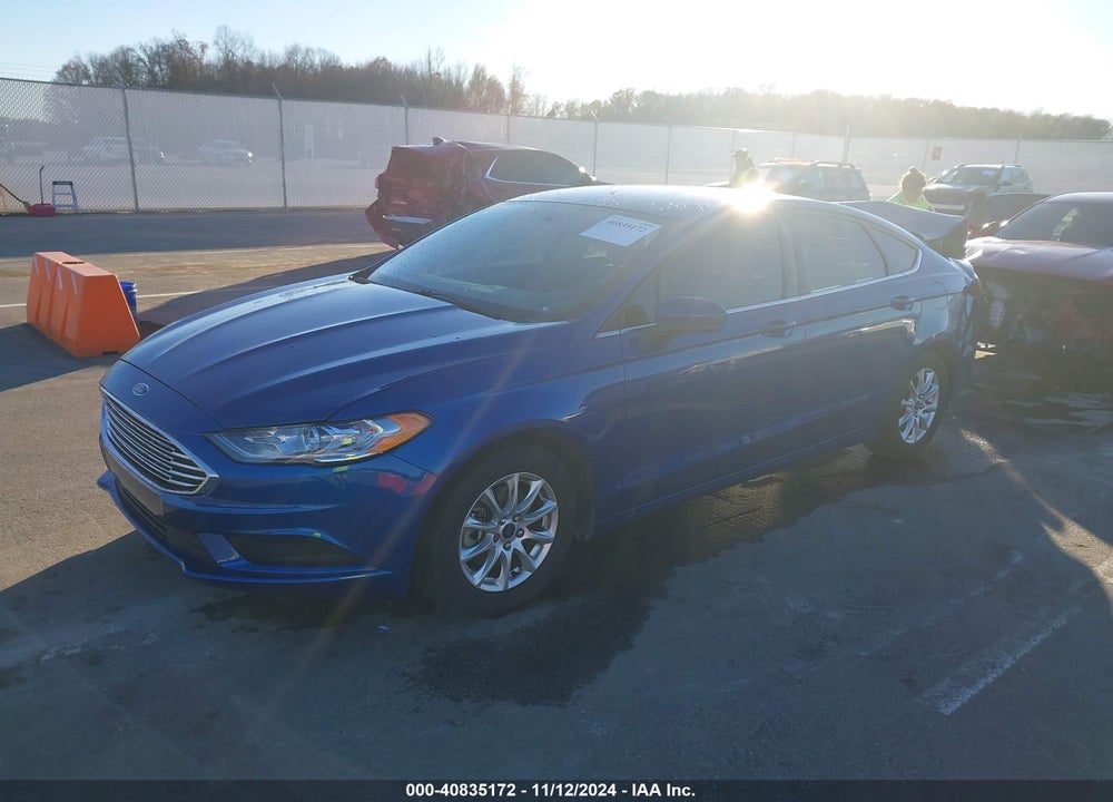 2017 FORD FUSION S VIN: 3FA6P0G77HR219337