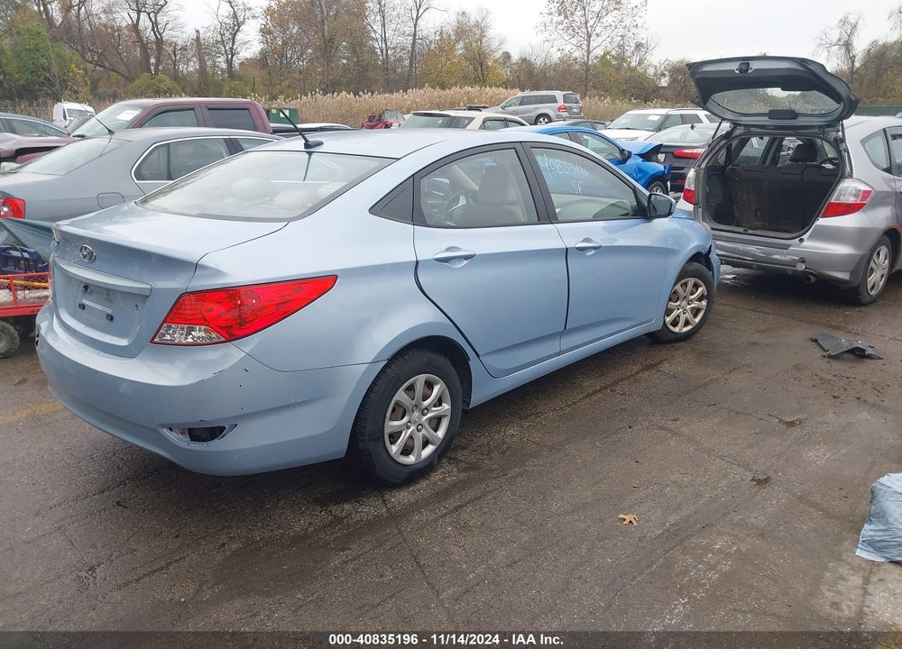 2013 HYUNDAI ACCENT GLS VIN: KMHCT4AE7DU325423