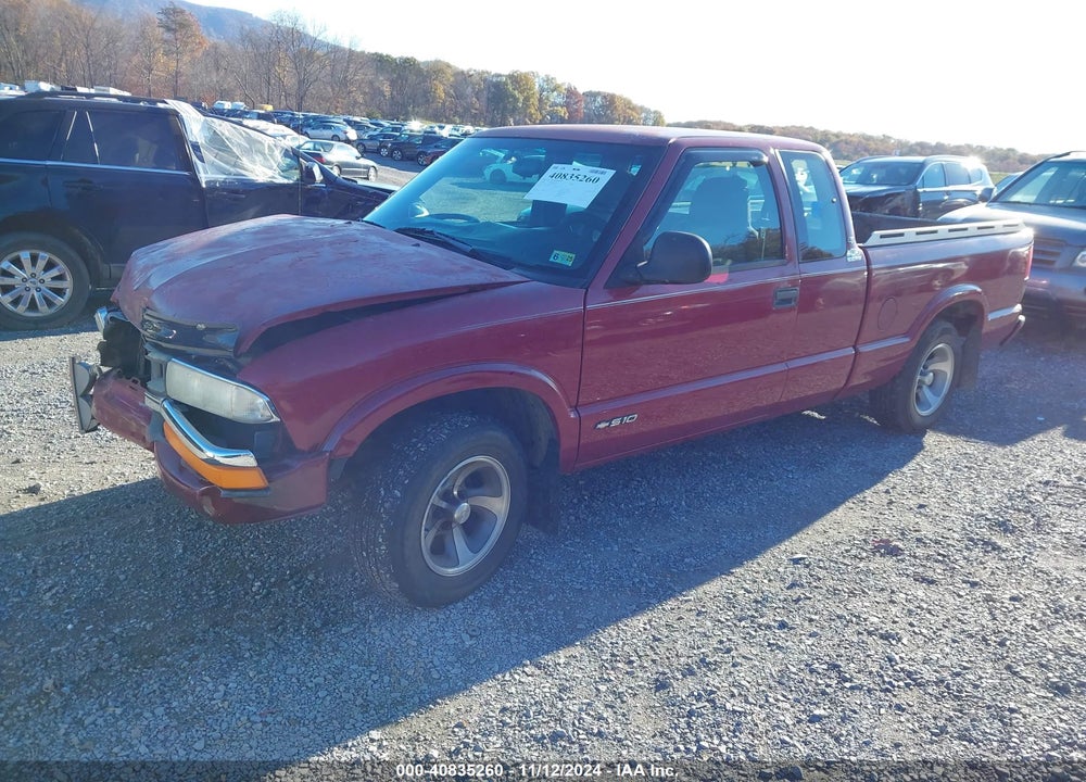 1998 CHEVROLET S-10 LS FLEETSIDE VIN: 1GCCS19X5WK166718