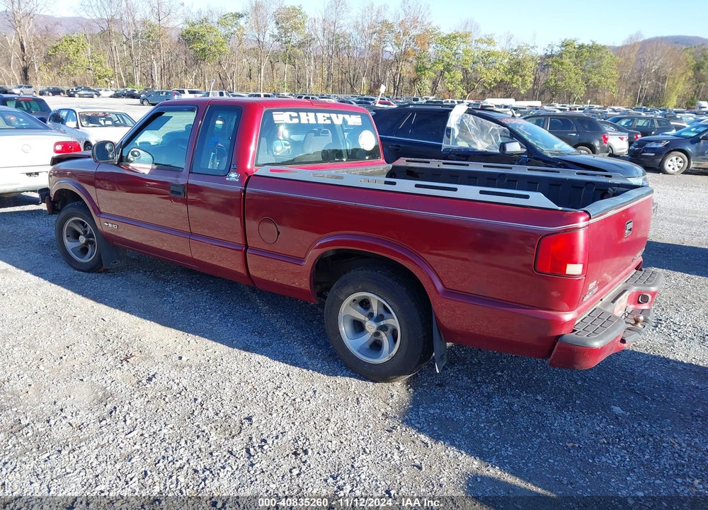 1998 CHEVROLET S-10 LS FLEETSIDE VIN: 1GCCS19X5WK166718