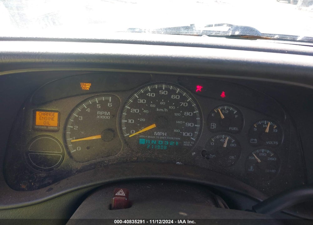 2000 CHEVROLET SILVERADO 1500 LS VIN: 2GCEK19T7Y1311654