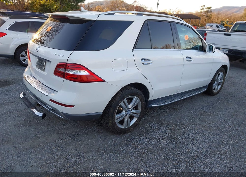 2014 MERCEDES-BENZ ML 350 4MATIC VIN: 4JGDA5HB0EA279318