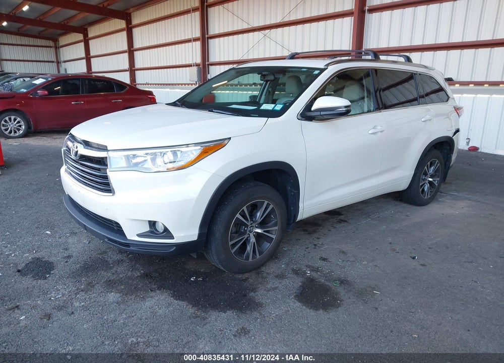 2016 TOYOTA HIGHLANDER XLE V6 VIN: 5TDJKRFH2GS279717