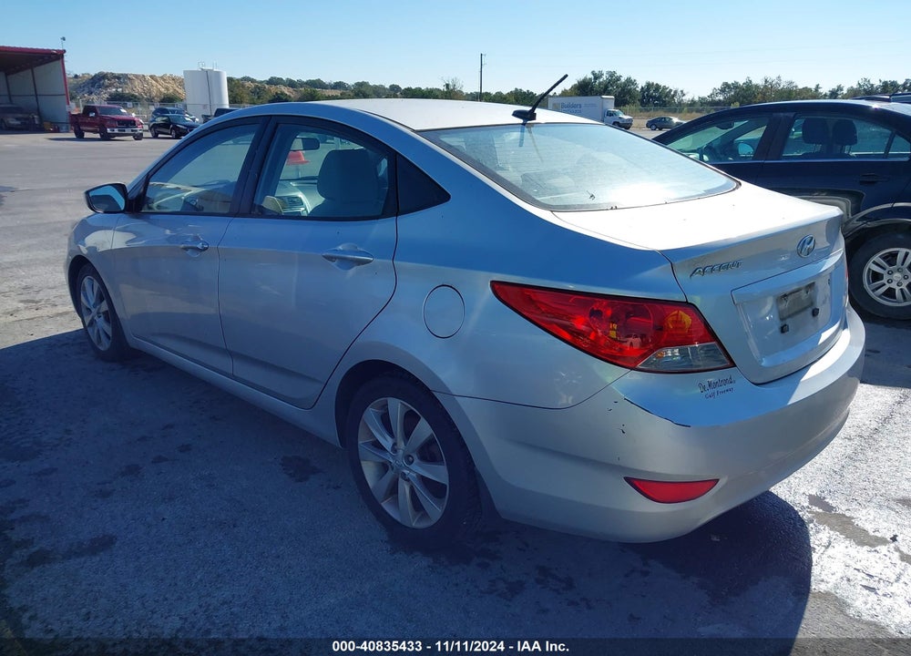 2012 HYUNDAI ACCENT GLS VIN: KMHCU4AE0CU164280