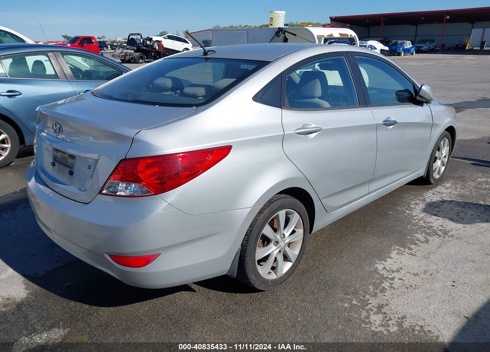 2012 HYUNDAI ACCENT GLS VIN: KMHCU4AE0CU164280