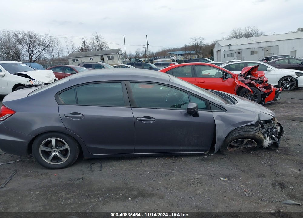 2015 HONDA CIVIC SE VIN: 19XFB2F74FE289470