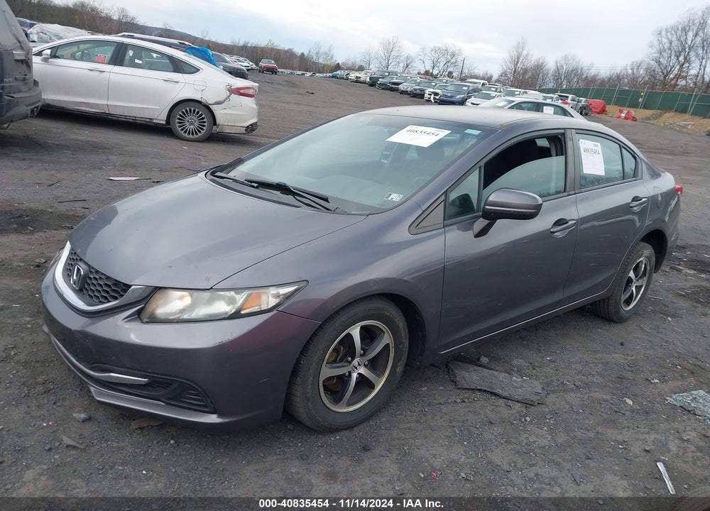 2015 HONDA CIVIC SE VIN: 19XFB2F74FE289470
