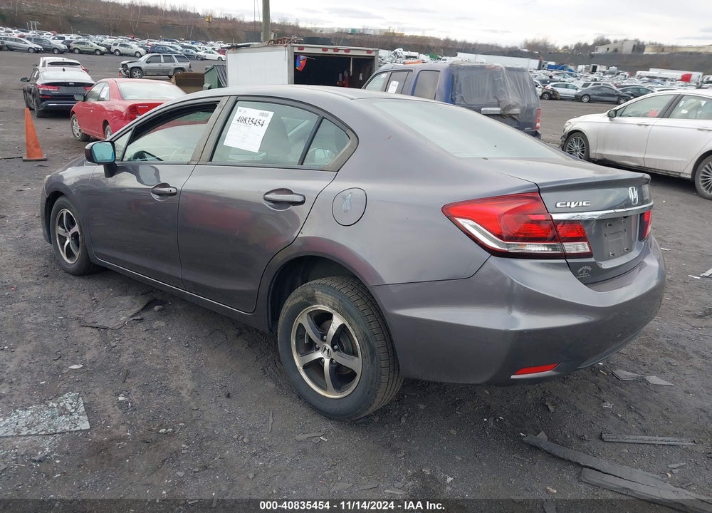 2015 HONDA CIVIC SE VIN: 19XFB2F74FE289470