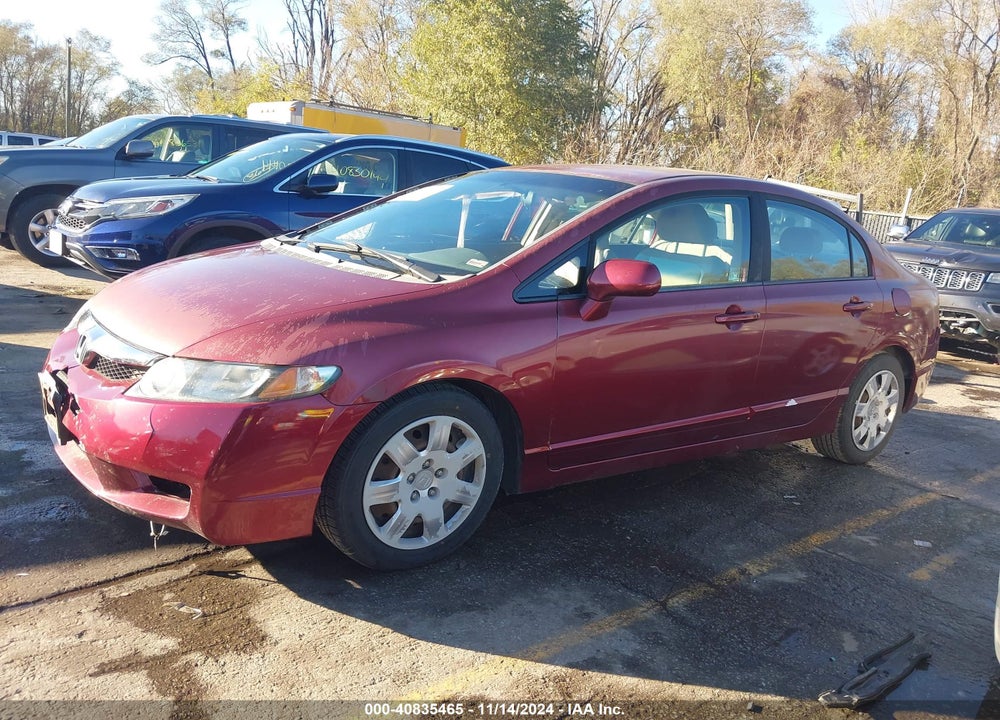 2009 HONDA CIVIC LX VIN: 19XFA16589E029704
