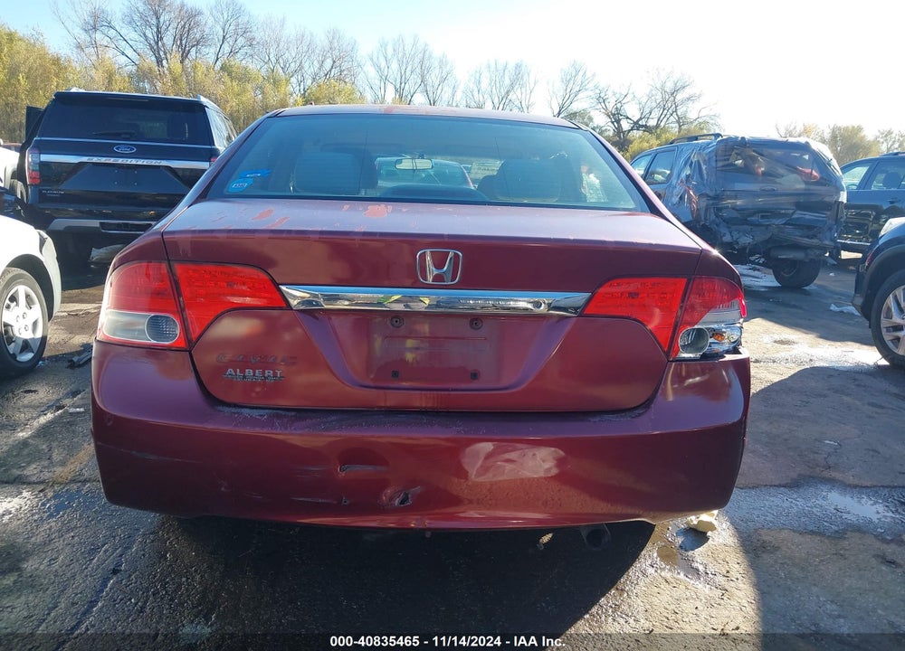 2009 HONDA CIVIC LX VIN: 19XFA16589E029704
