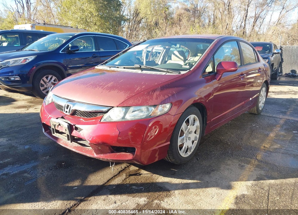 2009 HONDA CIVIC LX VIN: 19XFA16589E029704