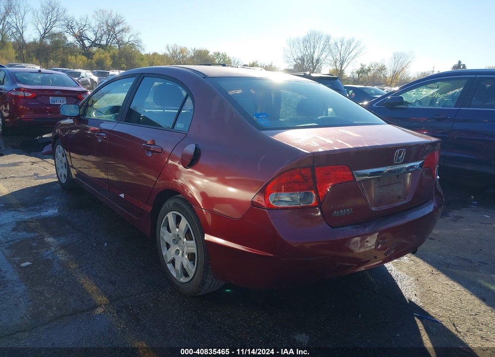2009 HONDA CIVIC LX VIN: 19XFA16589E029704
