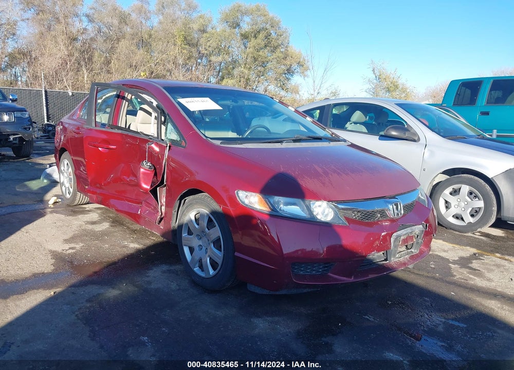 2009 HONDA CIVIC LX VIN: 19XFA16589E029704