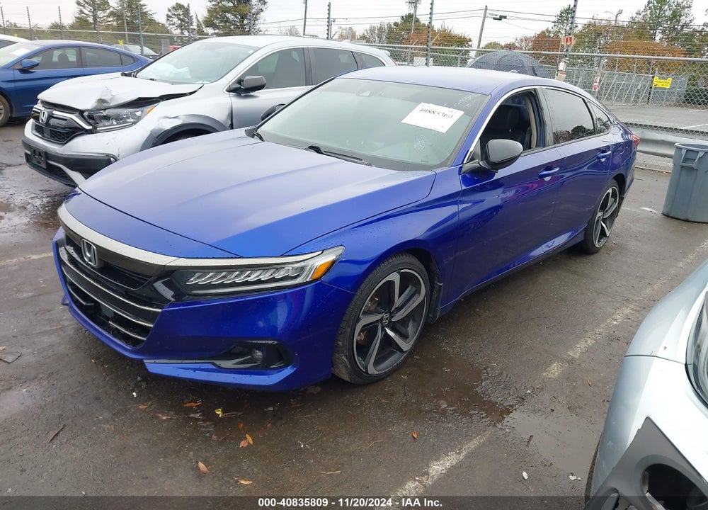 2021 HONDA ACCORD VIN: 1HGCV1F45MA014511
