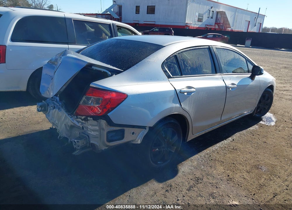 2012 HONDA CIVIC LX VIN: 19XFB2F55CE089885