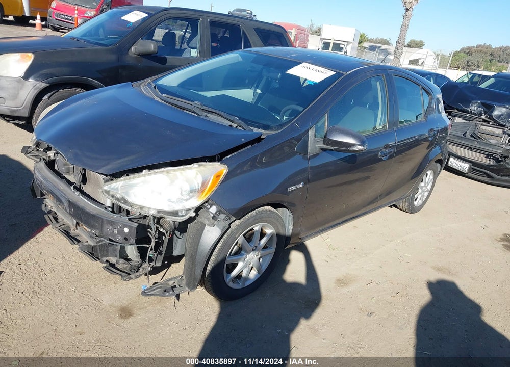 2012 TOYOTA PRIUS C THREE VIN: JTDKDTB35C1017610
