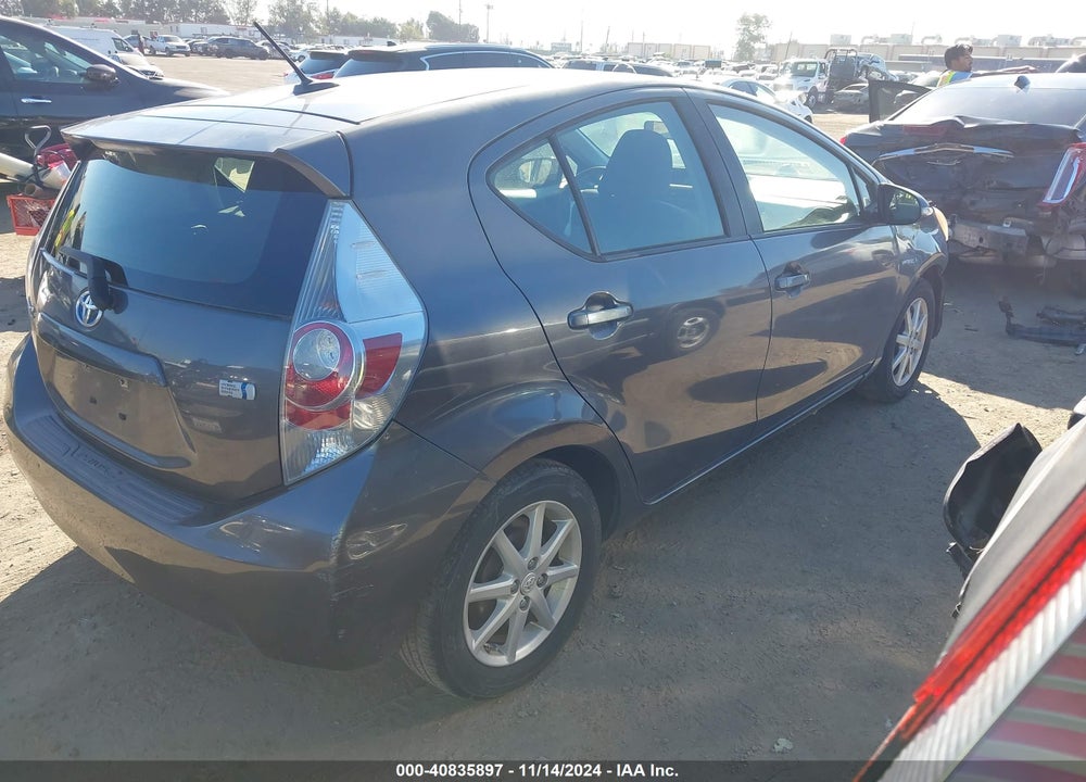 2012 TOYOTA PRIUS C THREE VIN: JTDKDTB35C1017610