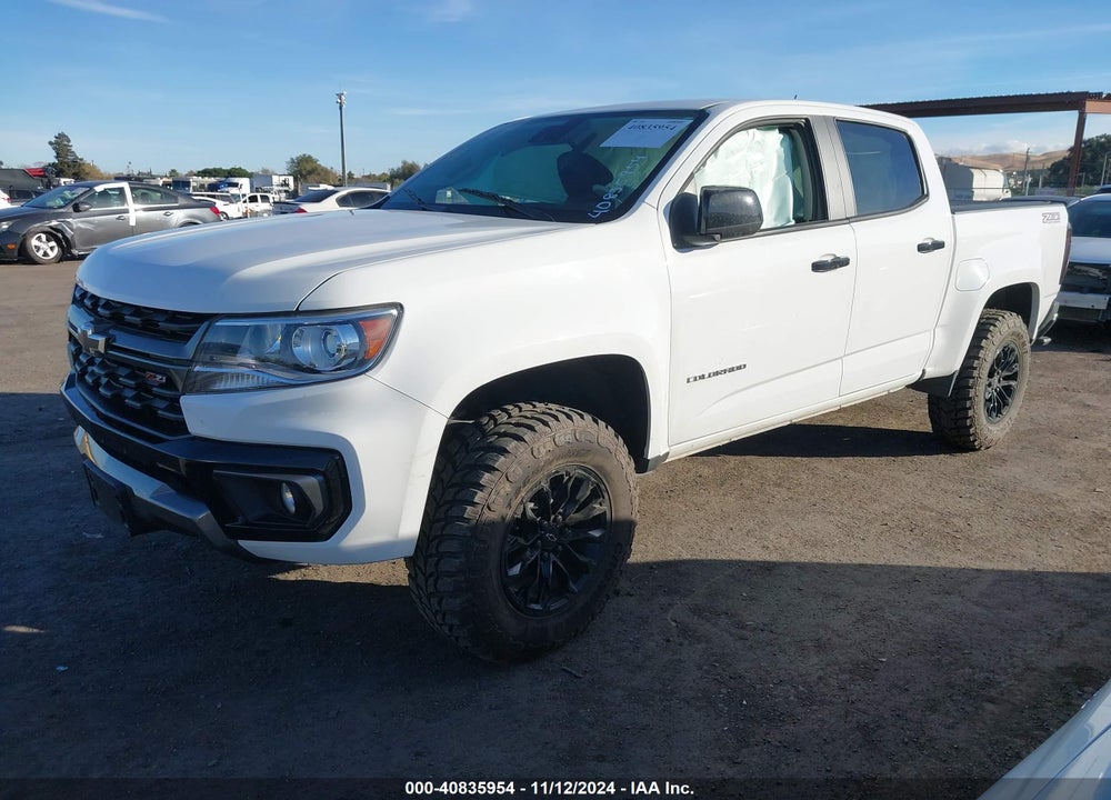 2021 CHEVROLET COLORADO 4WD SHORT BOX Z71 VIN: 1GCGTDEN6M1193112