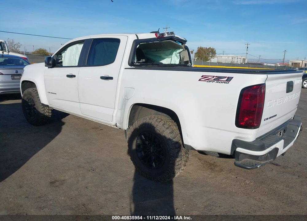 2021 CHEVROLET COLORADO 4WD SHORT BOX Z71 VIN: 1GCGTDEN6M1193112