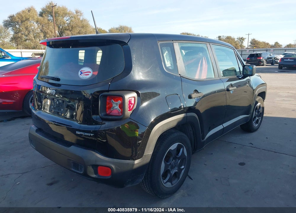 2015 JEEP RENEGADE SPORT VIN: ZACCJAAT3FPB20239