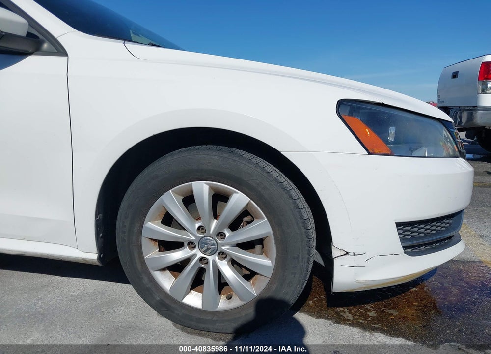 2012 VOLKSWAGEN PASSAT 2.5L S VIN: 1VWAH7A36CC092844
