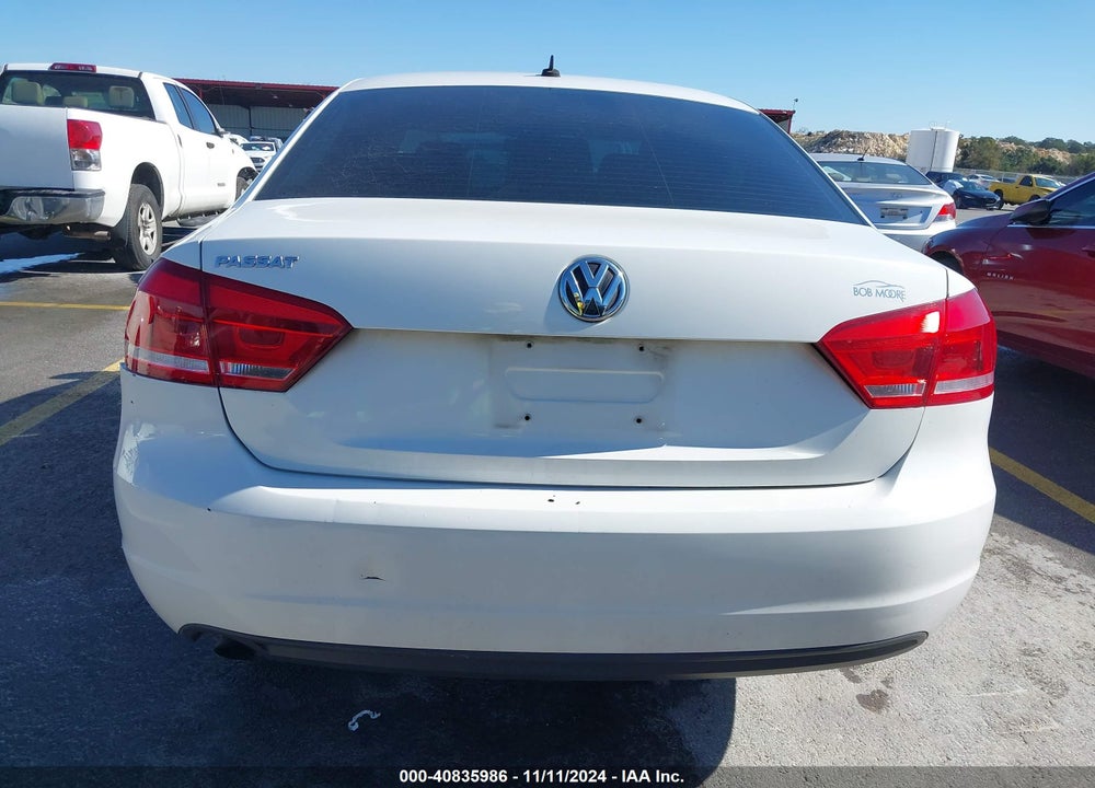 2012 VOLKSWAGEN PASSAT 2.5L S VIN: 1VWAH7A36CC092844