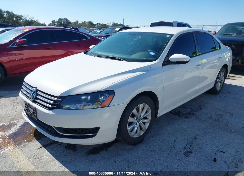 2012 VOLKSWAGEN PASSAT 2.5L S VIN: 1VWAH7A36CC092844