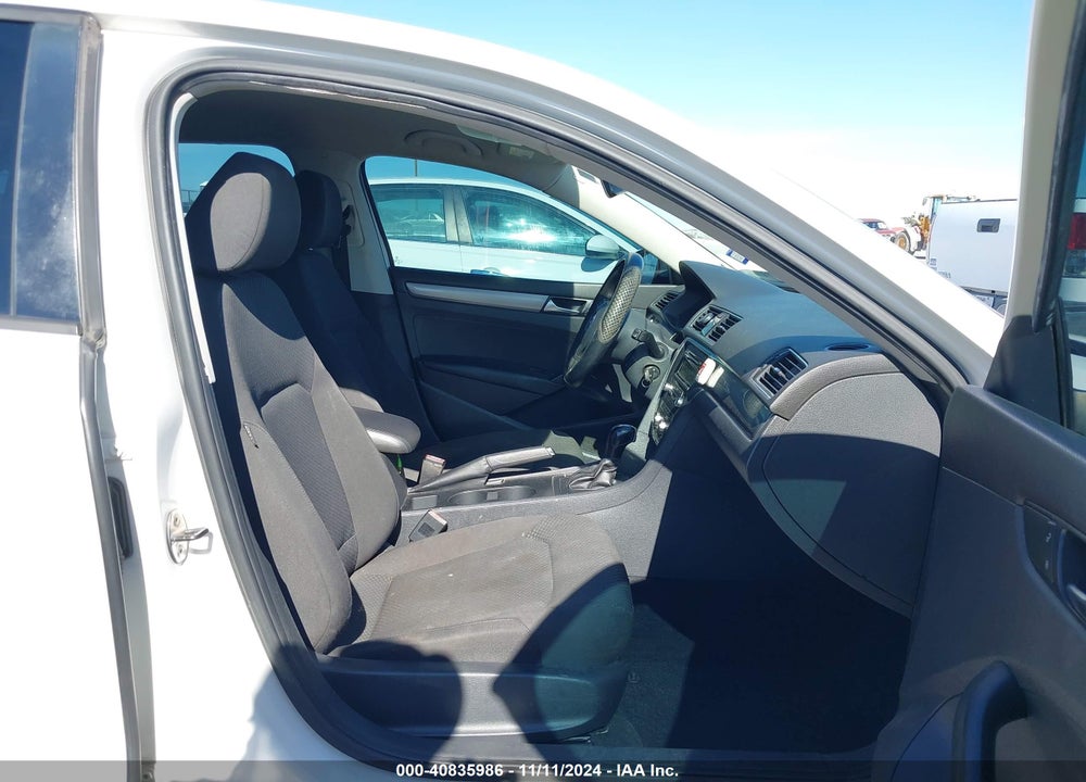 2012 VOLKSWAGEN PASSAT 2.5L S VIN: 1VWAH7A36CC092844