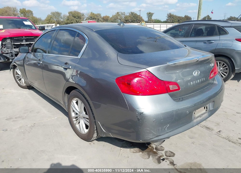 2013 INFINITI G37X VIN: JN1CV6AR0DM768156