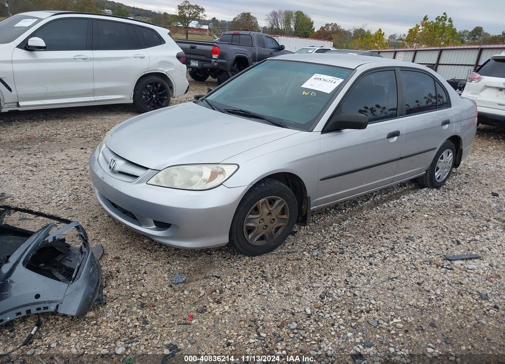 2005 HONDA CIVIC SDN VP VIN: 1HGES16385L019765