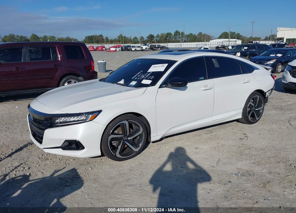 2022 HONDA ACCORD SPORT 2.0T VIN: 1HGCV2F39NA013733