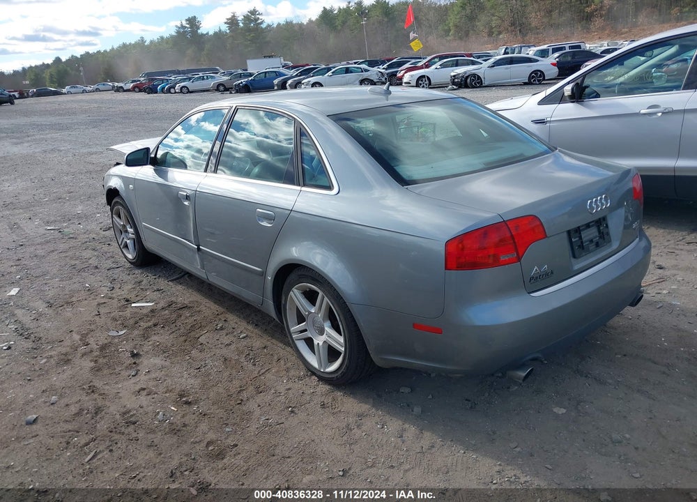 2006 AUDI A4 2.0T VIN: WAUDF78E86A230247