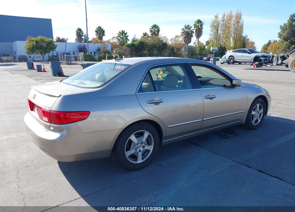 2005 HONDA ACCORD HYBRID IMA VIN: JHMCN36425C014092