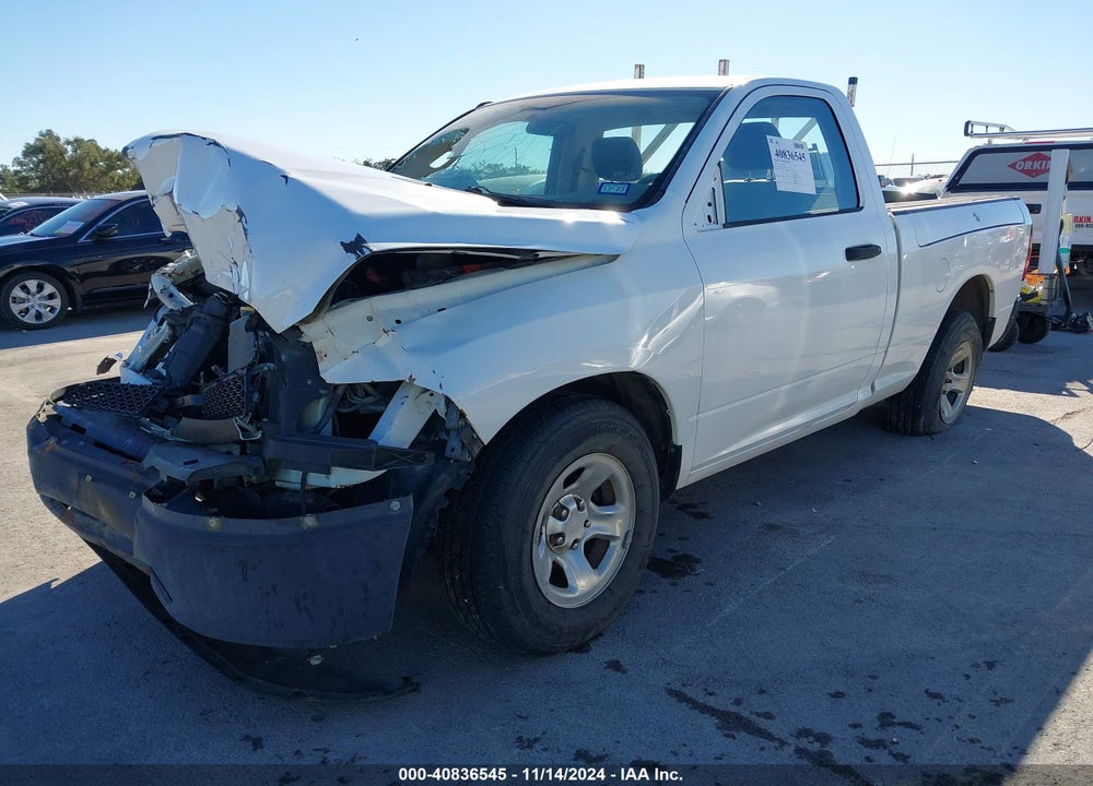 2012 RAM 1500 ST VIN: 3C6JD6AP5CG257654