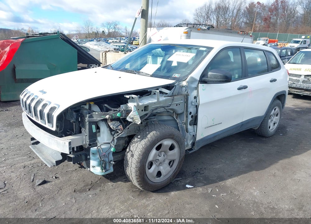 2016 JEEP CHEROKEE SPORT VIN: 1C4PJMAB1GW314847