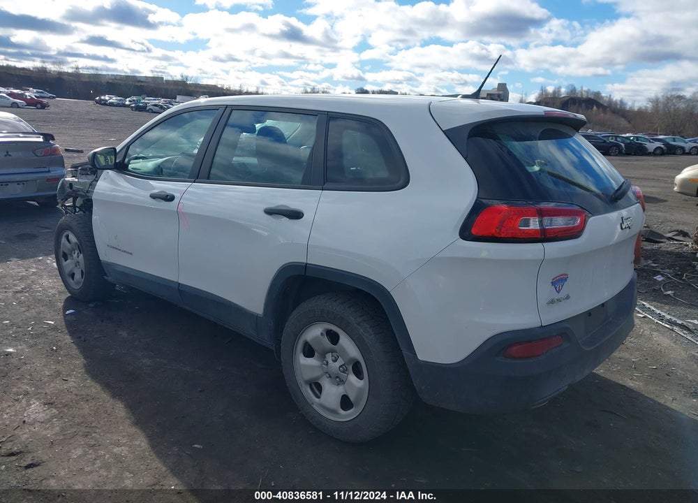 2016 JEEP CHEROKEE SPORT VIN: 1C4PJMAB1GW314847