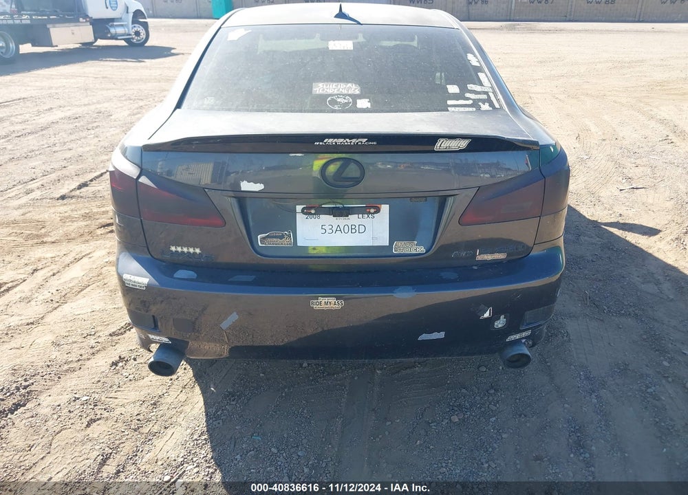 2008 LEXUS IS 250 VIN: JTHBK262282072503