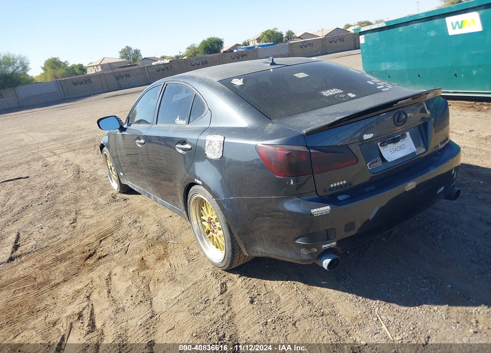 2008 LEXUS IS 250 VIN: JTHBK262282072503