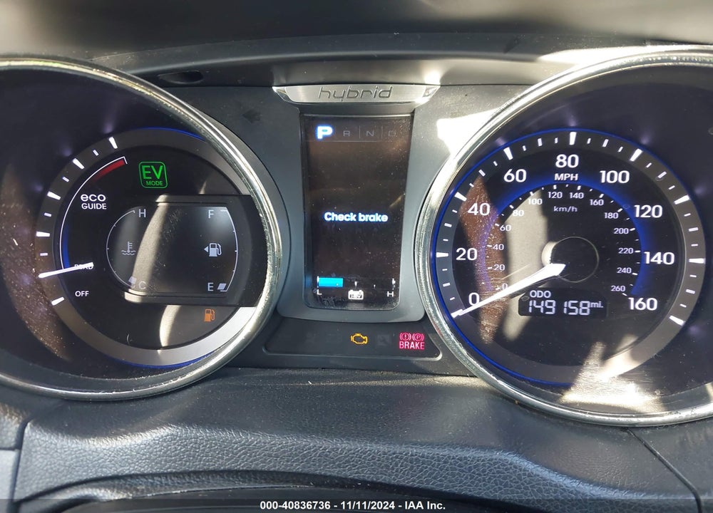 2011 HYUNDAI SONATA HYBRID VIN: KMHEC4A42BA000256