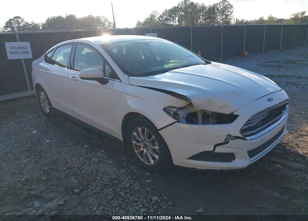 2016 FORD FUSION S VIN: 3FA6P0G71GR121564