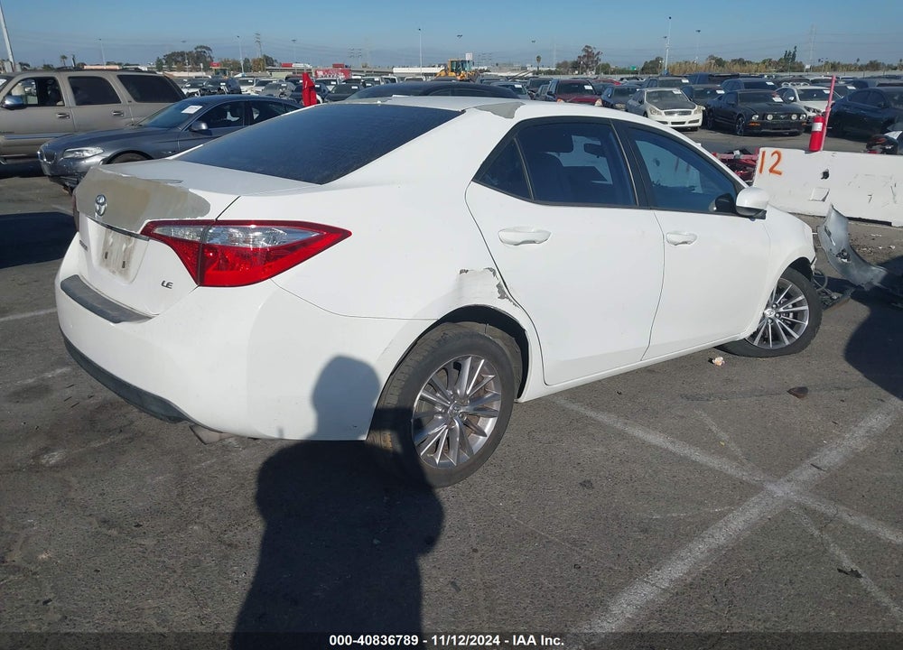 2014 TOYOTA COROLLA LE PLUS VIN: 5YFBURHE6EP010546